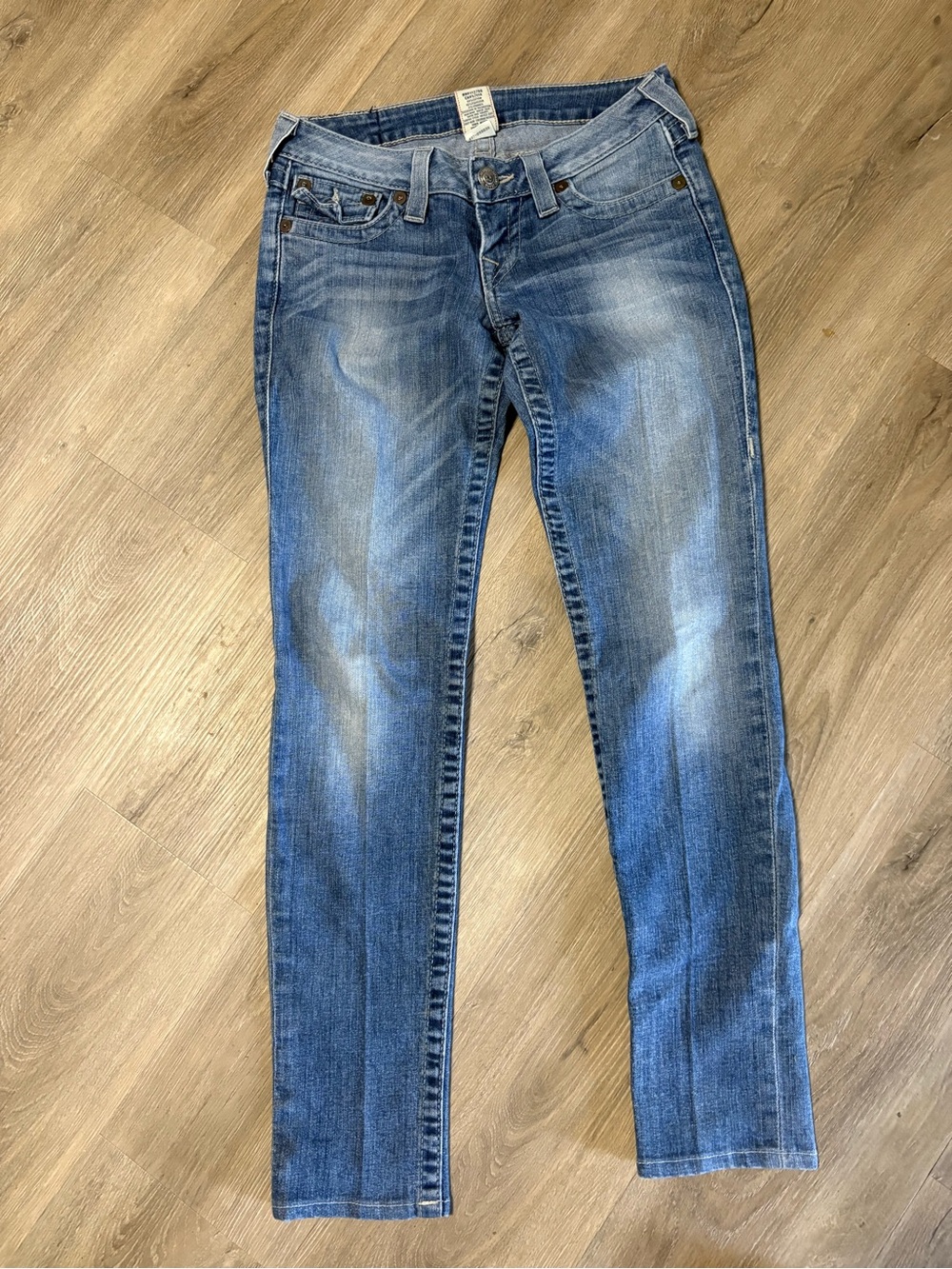 True Religion Women's Skinny Jeans in Medium Blue